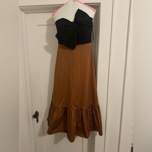 Hutch Anthropologie Bow Strapless Dress